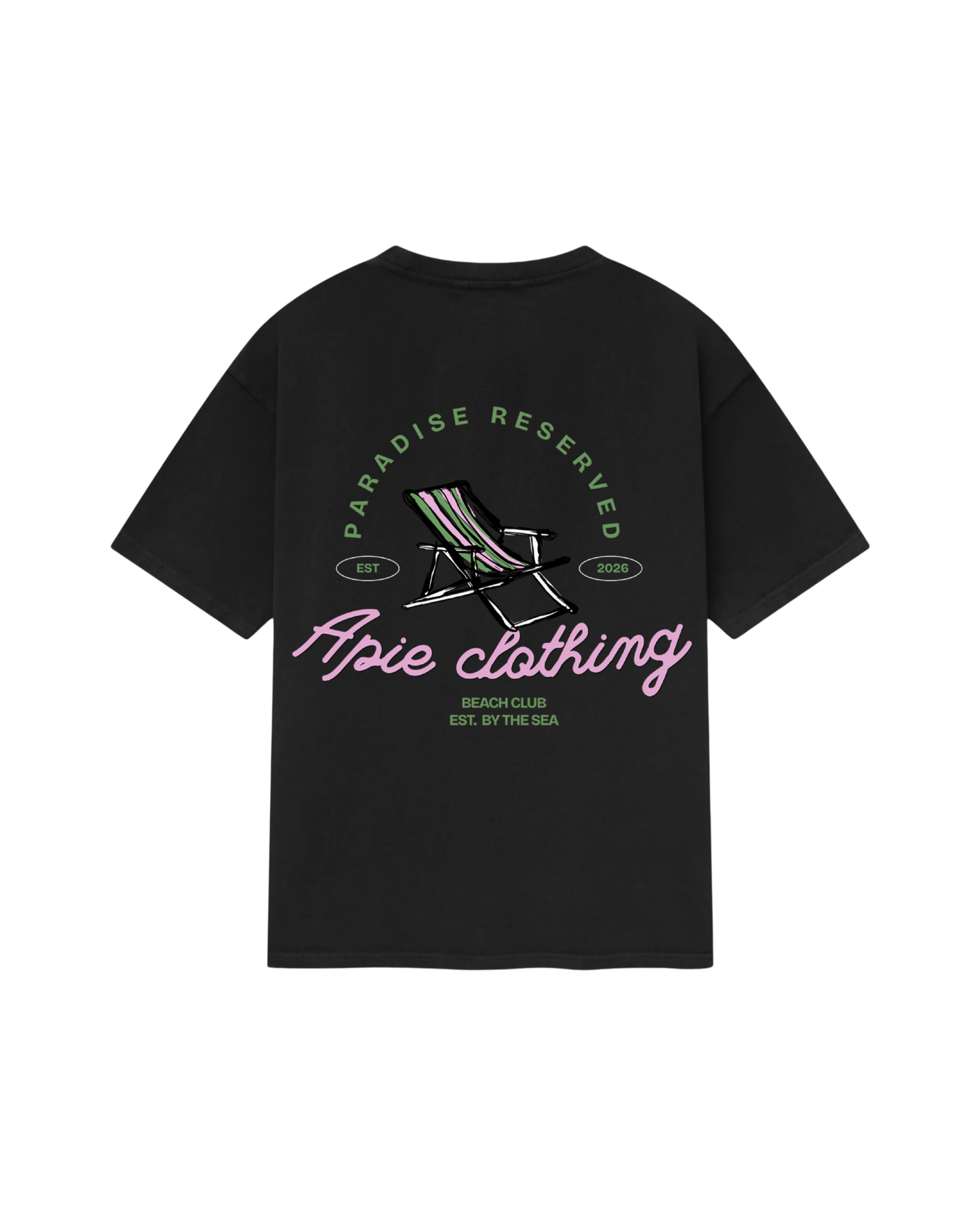 APIE BEACH CLUB TEE | BLACK