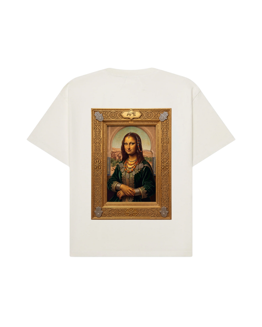 MOROCCAN MONALISA APIE TEE | WHITE