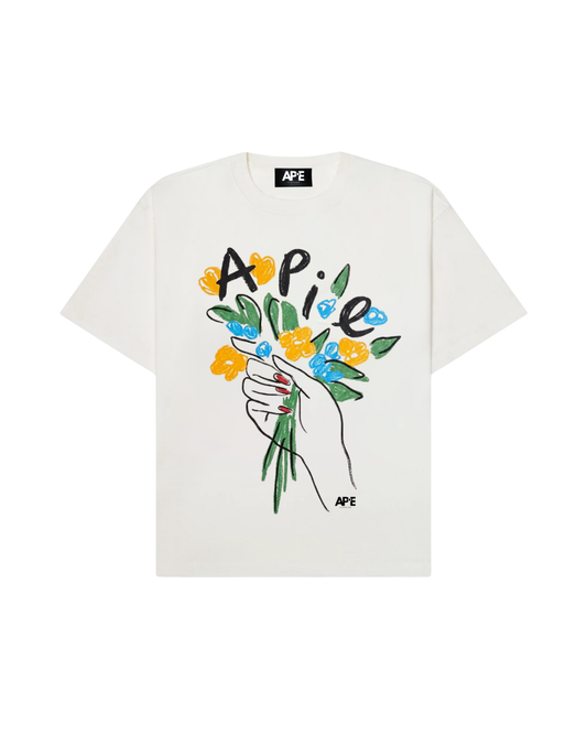 APIE FLOWERS TEE | WHITE